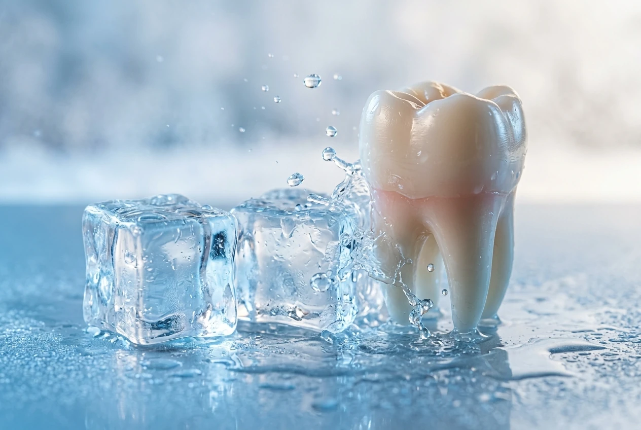 Illustration representing tooth sensitivity and comfort